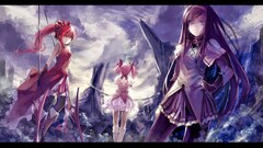 Anime mahou shoujo madoka magica sakura kyouko kaname madoka