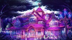 Anime mansions House colorful