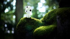 Anime nature digital art moss forest Trees princess mononoke