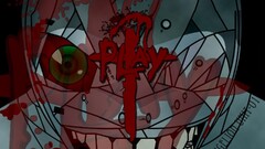 Anime neon genesis evangelion eyes blood teeth