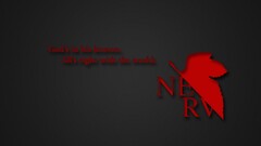 Anime neon genesis evangelion NERV Typography