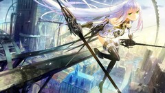 Anime original characters anime girls long hair green eyes