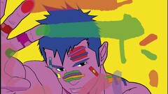 Anime pop art anime boys colorful