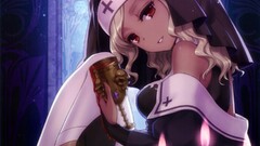 Anime red eyes original characters nuns anime girls an2a