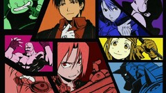 Anime roy mustang lust rockbell winry riza hawkeye elric edward