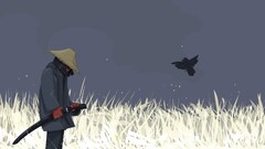 Anime samurai Birds artwork