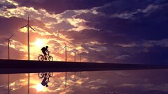 Anime sky cycling