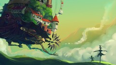 Anime sky studio ghibli Howl's Moving Castle