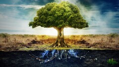 Anime Technology peace nature Photo manipulation Machine Trees