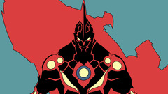 Anime tengen toppa gurren lagann Simple Background frontal view