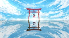 Anime touhou hakurei reimu torii