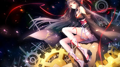 Anime Unbreakable Machine-Doll anime girls legs red eyes