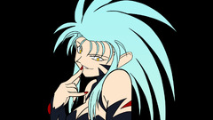 anime vectors Anime anime girls black background turquoise hair