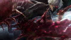 Anime white hair Tokyo Ghoul