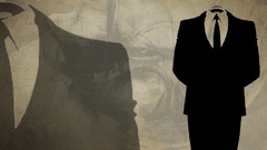 Anonymous suits tie artwork