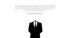 Anonymous text monochrome