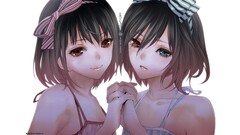 Another misaki mei heterochromia twins anime girls Anime
