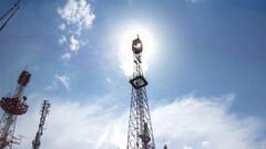 antenna sky clouds outdoors