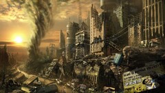 apocalyptic City building Nuclear ruin