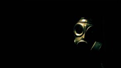 apocalyptic gas masks dark Simple Background