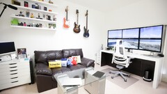 apple inc room interior indoors couch