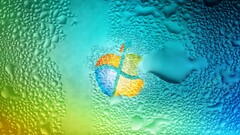 Apple vs. Microsoft microsoft Photoshop digital art water liquid