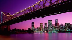 architecture City brisbane night cityscape
