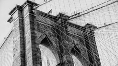 architecture monochrome Brooklyn new york city Bridge