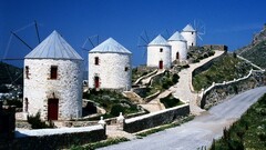 architecture windmill Greece