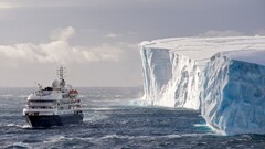 Arctic iceberg ship nature