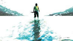 arrow Green Arrow fan art drawing cyan