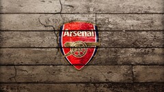 arsenal london logo Sport soccer wooden surface