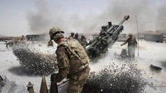 artillery digital art weapon smoke gravel