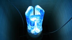 artwork blue Lamp cyan