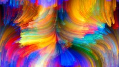 artwork colorful shapes digital art