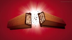 artwork commercial food Sweets red background