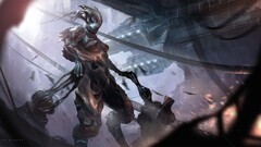 artwork concept art digital art Aliens creature death