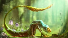artwork concept art fantasy art creature nature dragon tail