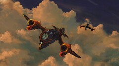 artwork concept art fantasy art spaceship clouds flying
