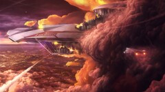artwork concept art fantasy art spaceship clouds science fiction