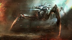 artwork concept art mech War robot science fiction