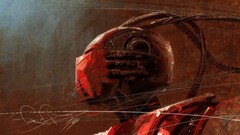 artwork concept art robot cyborg futuristic science fiction