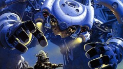 artwork concept art robot mech science fiction