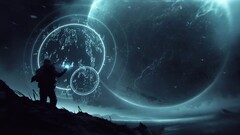 artwork concept art Space planet Map futuristic science fiction