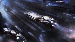 artwork concept art spaceship Space science fiction
