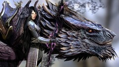 artwork concept art Women dragon warrior fantasy art creature