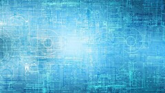 artwork digital art blueprints blue abstract mechanics cyan