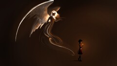 artwork fantasy art children angel magic