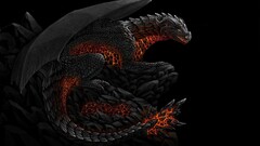 artwork fantasy art concept art dragon fire Simple Background