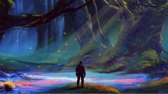 artwork fantasy art concept art forest nature